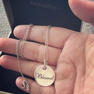 Authentic PANDORA chain with pendant
